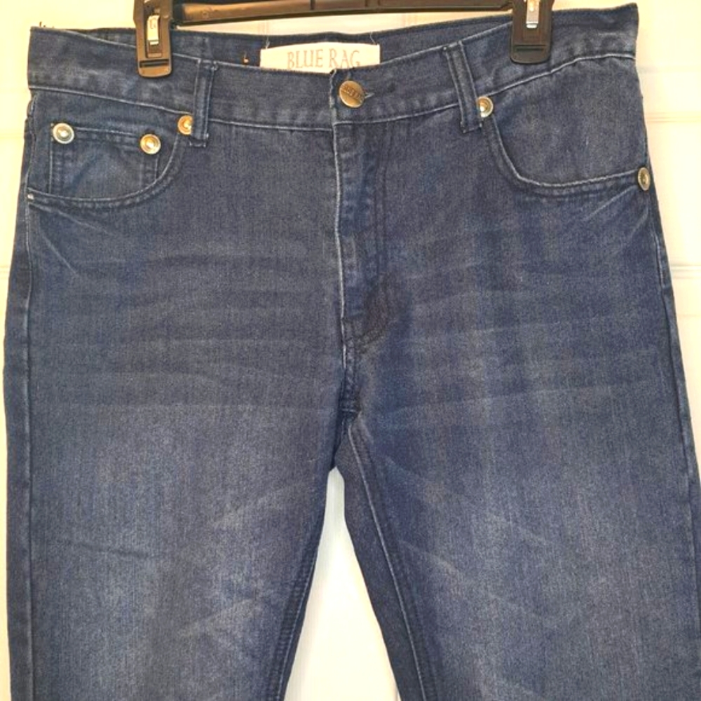 Blue Rag Dark Wash Jeans Size 34/32 - Picture 3 of 7